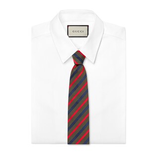 Corbata de Seda a Rayas con Kingsnake