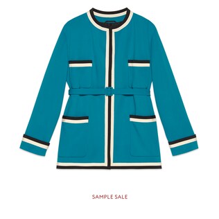 Stretch viscose oversized jacket