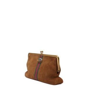 Pochette Ophidia en daim