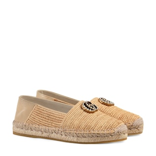 Espadrillas in rafia con Doppia G