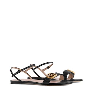 Leather Double G sandal