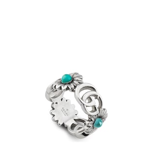 Double G flower ring