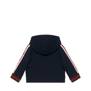 Baby sweatshirt with Gucci stripe