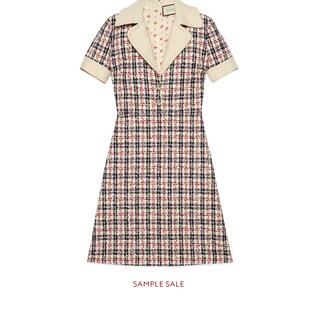 Tweed check dress