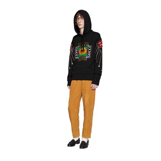 Gucci logo sweatshirt with crystals