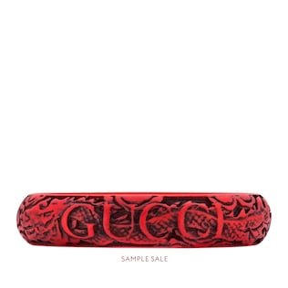 Bracciale in resina con motivo Gucci, foglie e serpenti