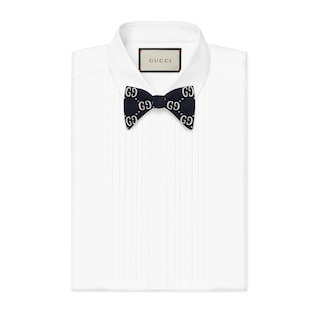 Children's GG wool silk bow tie