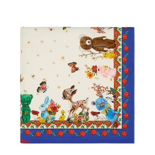 Coperta in cotone con stampa animaletti