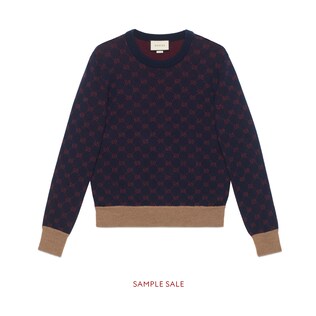 Pull en jacquard GG