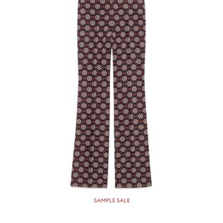 Pantalon en laine à motif diamant GG