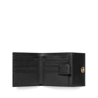 Leather french flap wallet