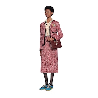 Jupe en tweed avec sequins