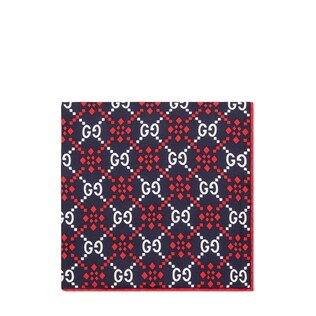 GG diamond silk pocket square