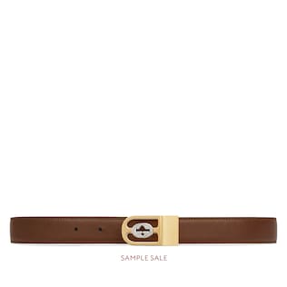 Reversible belt with Interlocking G buckle