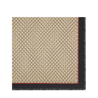 Modal silk shawl with GG bees motif