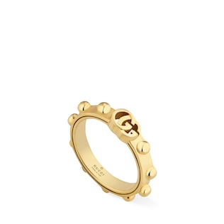 Anello in oro giallo con GG Running