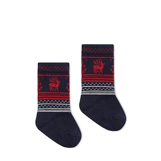 Chaussettes bébé coton GG et rennes