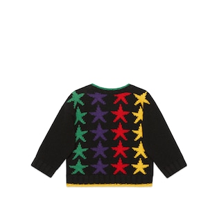 Baby star jacquard wool sweater