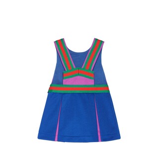 Baby embroidered technical jersey dress