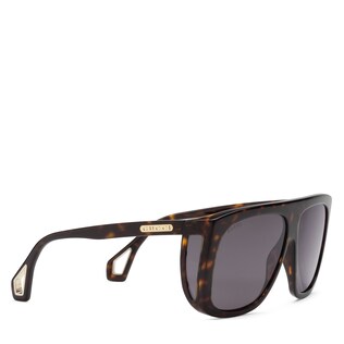 Square-frame sunglasses with blinkers