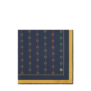 Pocket square with Stirrups and Web print
