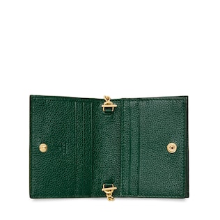 Gucci Zumi grainy leather card case wallet