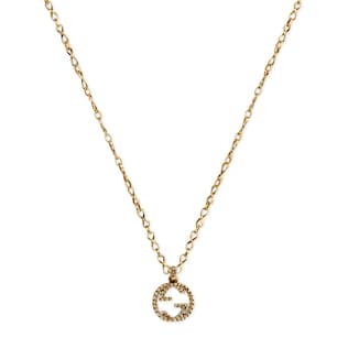 Yellow gold necklace with Interlocking G