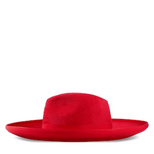 Felt wide-brim hat