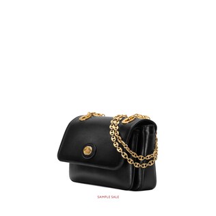 Leather small shoulder bag
