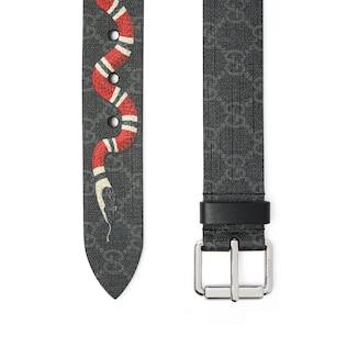 GG belt with Kingsnake print