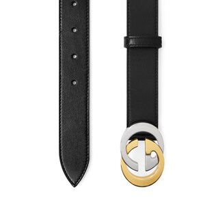Belt with Interlocking G buckle