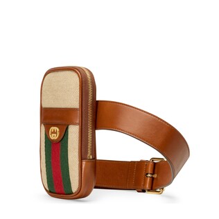Étui ceinture en toile vintage pour iPhone