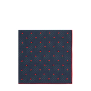 Carré de soie pour pochette avec imprimé