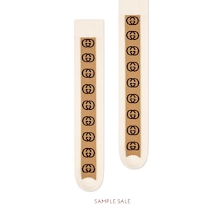 Socks with Interlocking G stripe