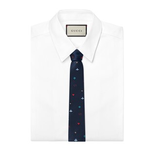 Symbols silk tie