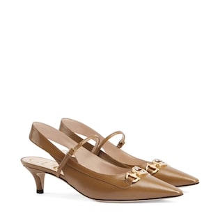 Gucci Zumi系列皮革浅口鞋