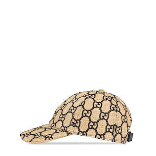 GG baseball hat with snakeskin