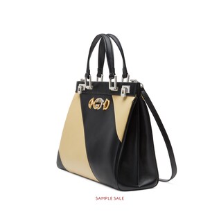 Gucci Zumi diagonal stripe medium top handle bag