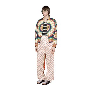 Camiseta a Rayas con Etiqueta Gucci