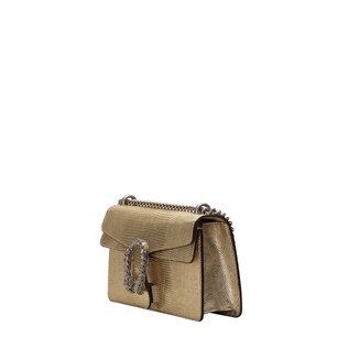Dionysus metallic lizard small shoulder bag