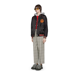 Blouson aviateur avec empiècement lyre