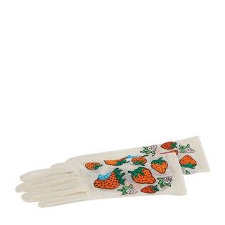 Tulle gloves with Gucci Strawberry motif