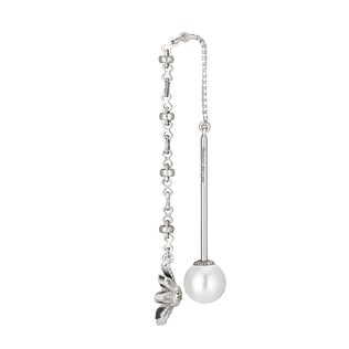 Flower and Double G earrings with diamonds