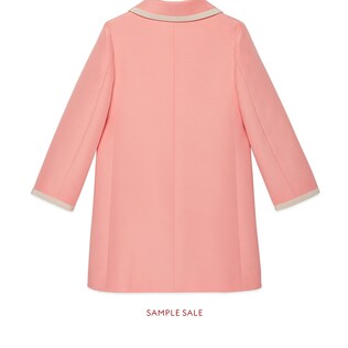 Cappotto in seta e cotone con fiocco