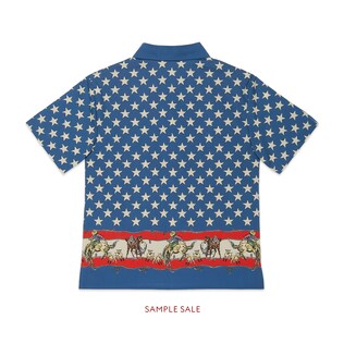 Children's printed poplin shirt