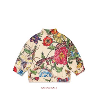 Baby zip-up sweatshirt with Flora print