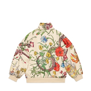 Children's zip-up sweatshirt with Flora print