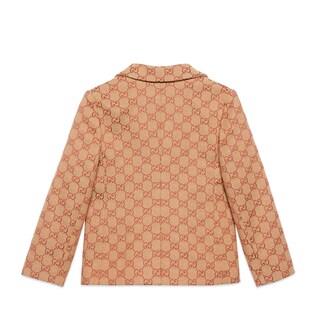 Children's GG canvas jacket with lyre