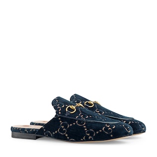 Princetown GG velvet slipper