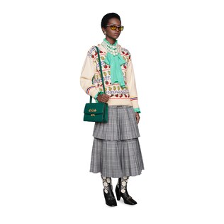 Gucci pineapple and strawberry knit top